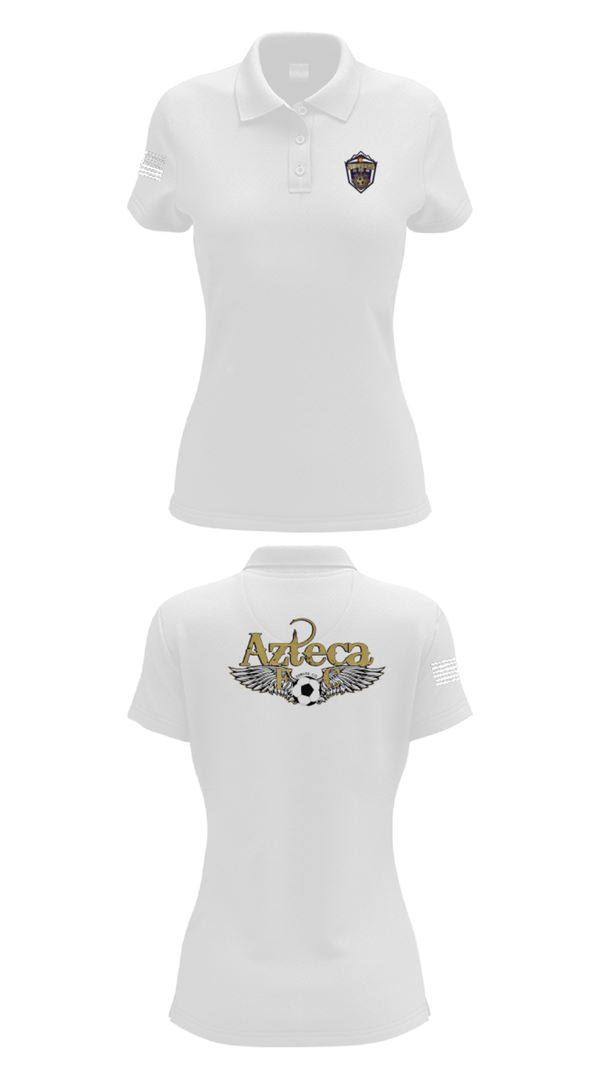 Women's Short Sleeve Performance Polo, Azteca, Men's Soccer, Teamtime, Team time, sublimation, custom sports apparel, team uniforms, spirit wear, spiritwear, sports uniforms, custom shirts, team store, custom team store, fundraiser sports, apparel fundraiser