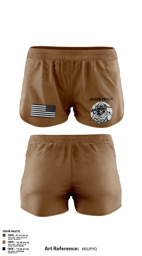 Ranger Panties, Killer Troop, Army, Teamtime, Team time, sublimation, custom sports apparel, team uniforms, spirit wear, spiritwear, sports uniforms, custom shirts, team store, custom team store, fundraiser sports, apparel fundraiser