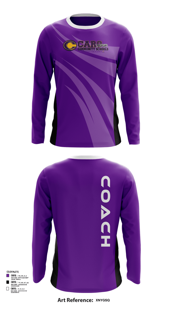 Long Sleeve Performance Shirt, Caro High School Volleyball, Women's Volleyball, Teamtime, Team time, sublimation, custom sports apparel, team uniforms, spirit wear, spiritwear, sports uniforms, custom shirts, team store, custom team store, fundraiser sports, apparel fundraiser
