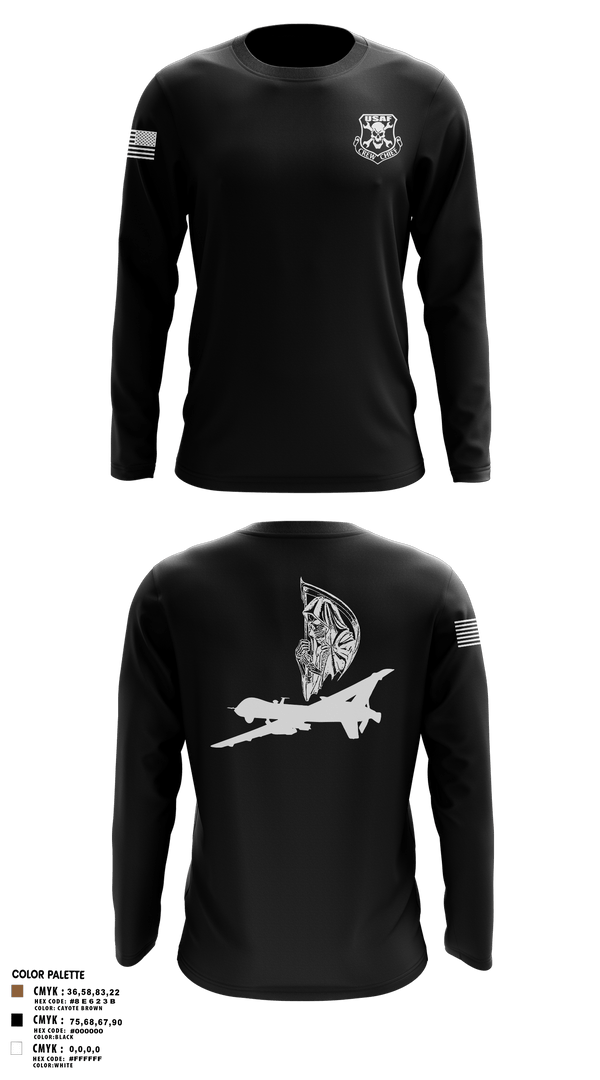 Long Sleeve Performance Shirt, 12th AMU, Air Force, Teamtime, Team time, sublimation, custom sports apparel, team uniforms, spirit wear, spiritwear, sports uniforms, custom shirts, team store, custom team store, fundraiser sports, apparel fundraiser