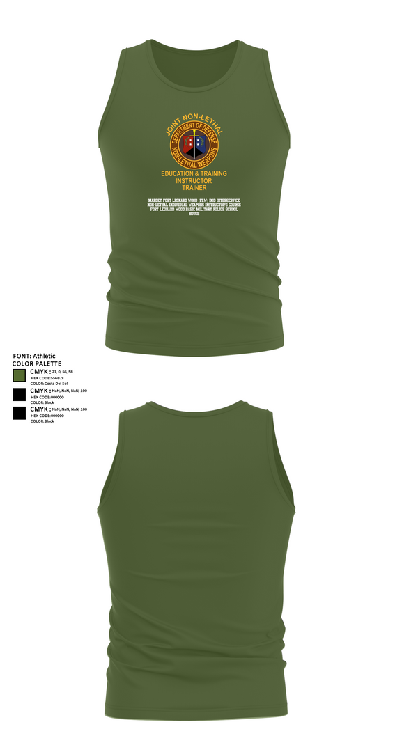 Tank Top, MARDET Fort Leonard Wood (FLW) DoD Interservice Non-Lethal Individual Weapons Instructor's Course Fort Leonard Wood Basic Military Police School House, , Teamtime, Team time, sublimation, custom sports apparel, team uniforms, spirit wear, spiritwear, sports uniforms, custom shirts, team store, custom team store, fundraiser sports, apparel fundraiser