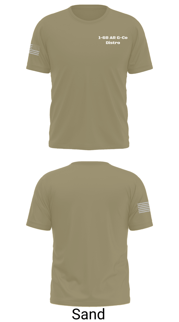 Short Sleeve Performance Shirt, 1-68 AR G-Co Distro, Army, Teamtime, Team time, sublimation, custom sports apparel, team uniforms, spirit wear, spiritwear, sports uniforms, custom shirts, team store, custom team store, fundraiser sports, apparel fundraiser