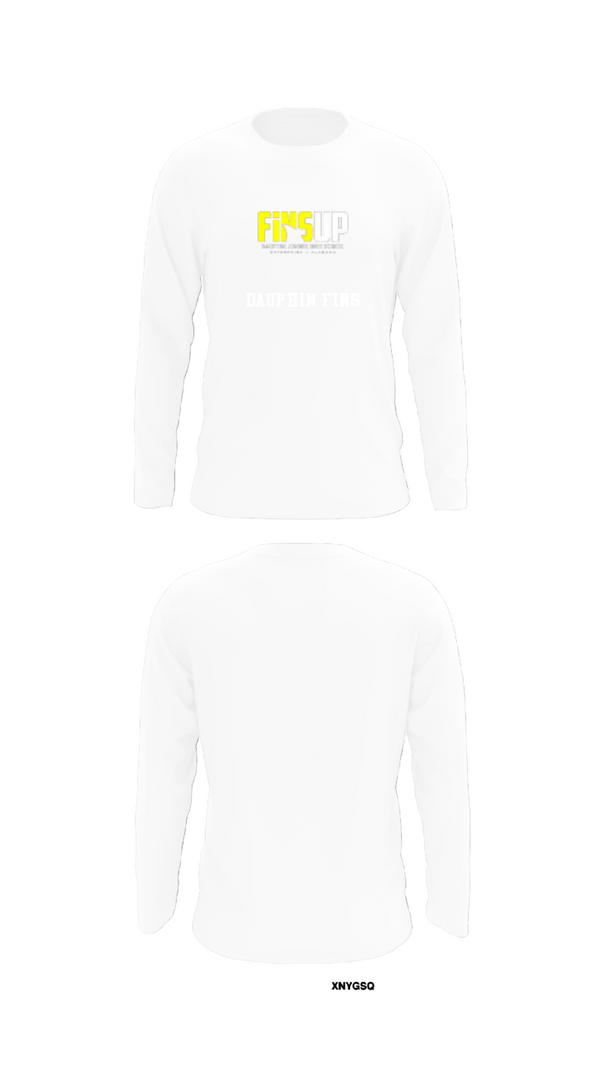 Long Sleeve Performance Shirt, Dauphin Fins, Football, Teamtime, Team time, sublimation, custom sports apparel, team uniforms, spirit wear, spiritwear, sports uniforms, custom shirts, team store, custom team store, fundraiser sports, apparel fundraiser