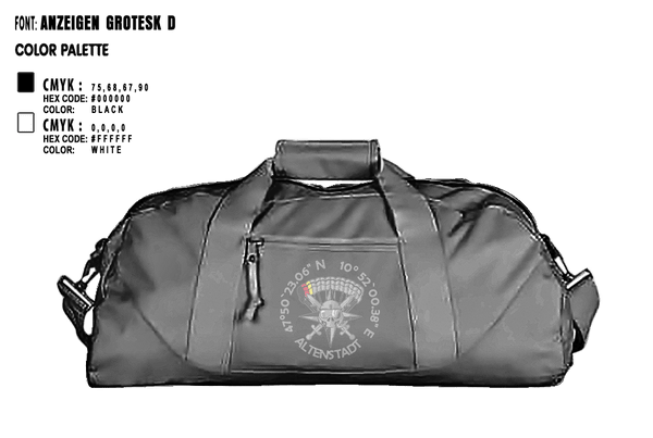 Duffle Bag, XI. Inspektion, Army, Teamtime, Team time, sublimation, custom sports apparel, team uniforms, spirit wear, spiritwear, sports uniforms, custom shirts, team store, custom team store, fundraiser sports, apparel fundraiser