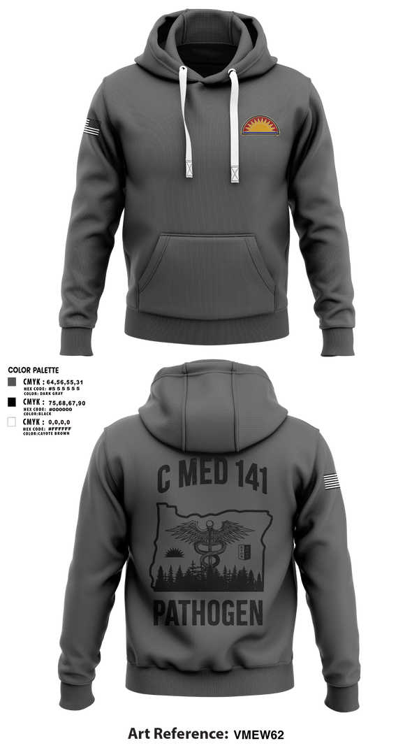 Hoodie, C Med, National Guard, Teamtime, Team time, sublimation, custom sports apparel, team uniforms, spirit wear, spiritwear, sports uniforms, custom shirts, team store, custom team store, fundraiser sports, apparel fundraiser