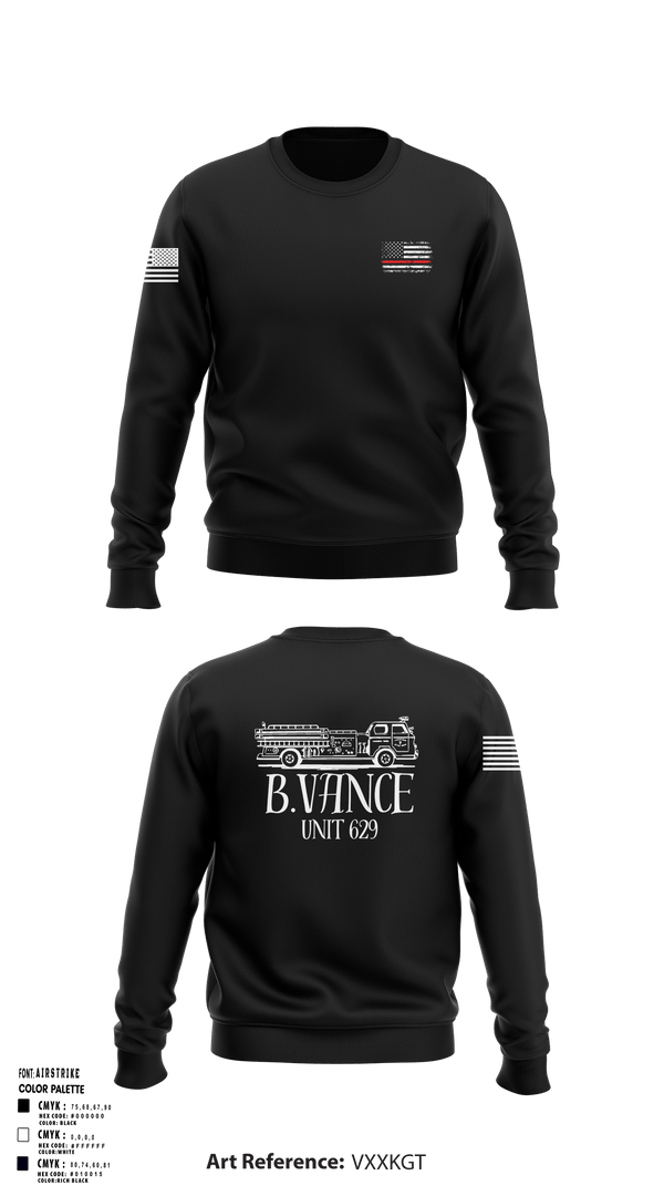 Crew Neck Sweatshirt, 629, Fire Department, Teamtime, Team time, sublimation, custom sports apparel, team uniforms, spirit wear, spiritwear, sports uniforms, custom shirts, team store, custom team store, fundraiser sports, apparel fundraiser