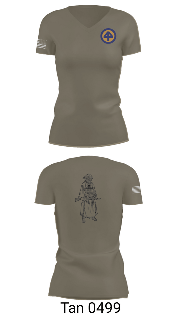 Women's Short Sleeve Vneck Shirt, A Co 1/1-114th, Army, Teamtime, Team time, sublimation, custom sports apparel, team uniforms, spirit wear, spiritwear, sports uniforms, custom shirts, team store, custom team store, fundraiser sports, apparel fundraiser