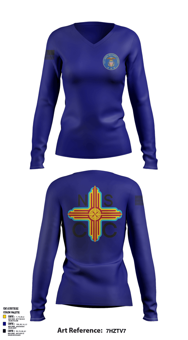 Women's Long Sleeve Vneck Shirt, Zia division, , Teamtime, Team time, sublimation, custom sports apparel, team uniforms, spirit wear, spiritwear, sports uniforms, custom shirts, team store, custom team store, fundraiser sports, apparel fundraiser