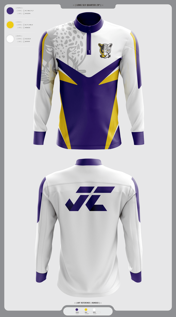 Quarter Zip Jacket, Jacksonville College Cross Country, Cross Country, Teamtime, Team time, sublimation, custom sports apparel, team uniforms, spirit wear, spiritwear, sports uniforms, custom shirts, team store, custom team store, fundraiser sports, apparel fundraiser