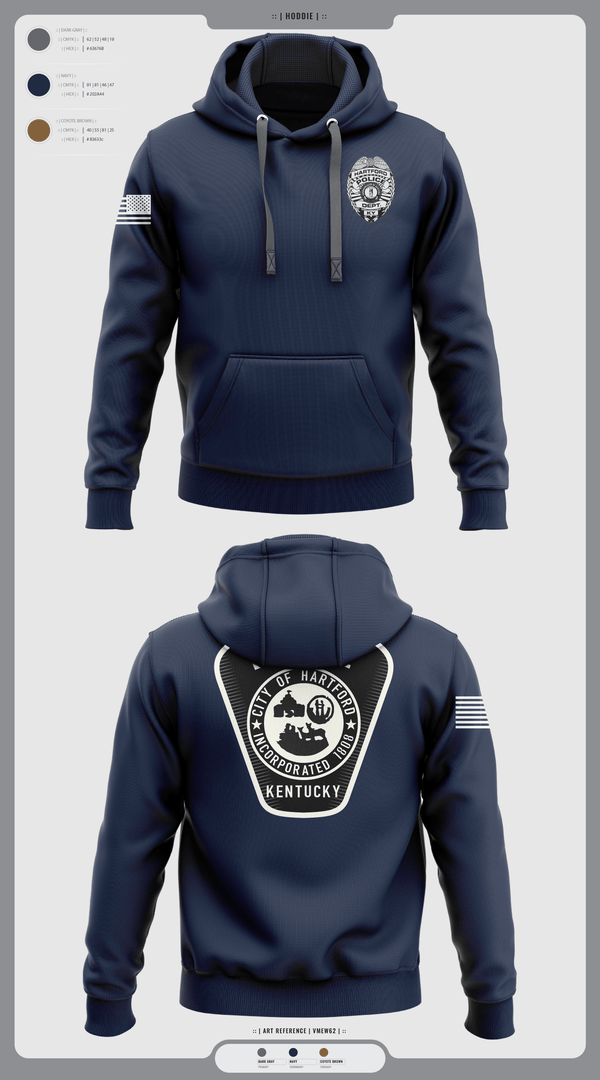 Hoodie, Hartford Police Department, Police, Teamtime, Team time, sublimation, custom sports apparel, team uniforms, spirit wear, spiritwear, sports uniforms, custom shirts, team store, custom team store, fundraiser sports, apparel fundraiser