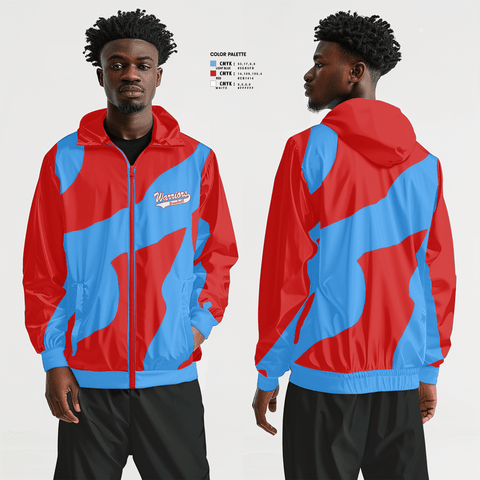 Windbreaker, Warriors baseball, Baseball, Teamtime, Team time, sublimation, custom sports apparel, team uniforms, spirit wear, spiritwear, sports uniforms, custom shirts, team store, custom team store, fundraiser sports, apparel fundraiser