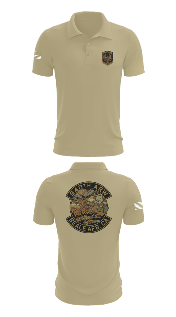 Short Sleeve Performance Polo, 940 Air Refueling Wing, , Teamtime, Team time, sublimation, custom sports apparel, team uniforms, spirit wear, spiritwear, sports uniforms, custom shirts, team store, custom team store, fundraiser sports, apparel fundraiser