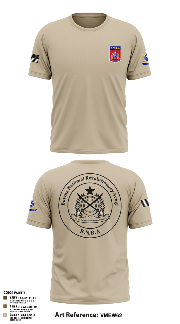 Old School Cotton Feel Shirt, B.N.R.AB.N.R.Army, Army, Teamtime, Team time, sublimation, custom sports apparel, team uniforms, spirit wear, spiritwear, sports uniforms, custom shirts, team store, custom team store, fundraiser sports, apparel fundraiser