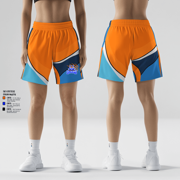 Athletic Shorts With Pockets, Smokey Road Middle School Basketball, Women's Basketball, Teamtime, Team time, sublimation, custom sports apparel, team uniforms, spirit wear, spiritwear, sports uniforms, custom shirts, team store, custom team store, fundraiser sports, apparel fundraiser