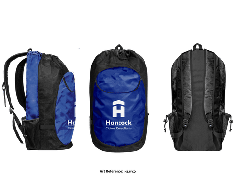 Gear Bag, Hancock Claims Consultants, Fire Department, Teamtime, Team time, sublimation, custom sports apparel, team uniforms, spirit wear, spiritwear, sports uniforms, custom shirts, team store, custom team store, fundraiser sports, apparel fundraiser