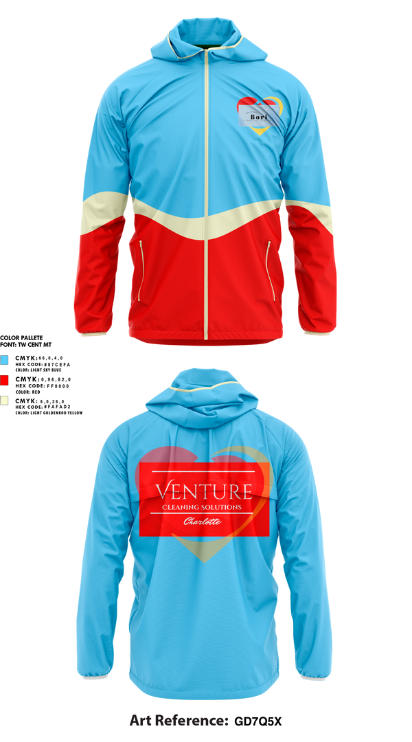 Windbreaker, Venture cleaning solutions, , Teamtime, Team time, sublimation, custom sports apparel, team uniforms, spirit wear, spiritwear, sports uniforms, custom shirts, team store, custom team store, fundraiser sports, apparel fundraiser