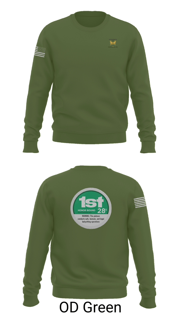 Crew Neck Sweatshirt, 28th MP Company, National Guard, Teamtime, Team time, sublimation, custom sports apparel, team uniforms, spirit wear, spiritwear, sports uniforms, custom shirts, team store, custom team store, fundraiser sports, apparel fundraiser