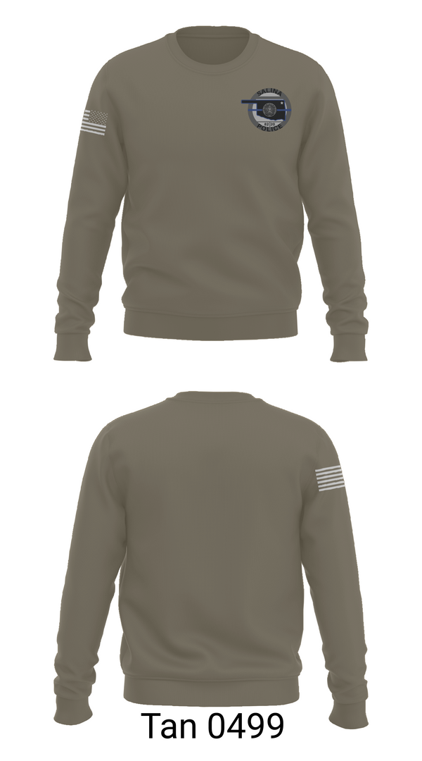 Crew Neck Sweatshirt, Salina Police Department, Police, Teamtime, Team time, sublimation, custom sports apparel, team uniforms, spirit wear, spiritwear, sports uniforms, custom shirts, team store, custom team store, fundraiser sports, apparel fundraiser