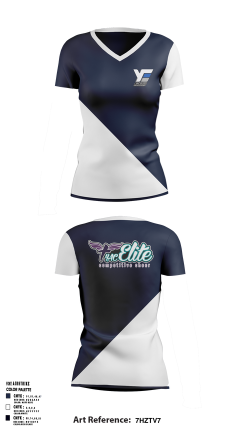 Womens Short Sleeve Vneck Shirt, YAC Foundation (Young Athletes For Christ), Spirit Store, Teamtime, Team time, sublimation, custom sports apparel, team uniforms, spirit wear, spiritwear, sports uniforms, custom shirts, team store, custom team store, fundraiser sports, apparel fundraiser