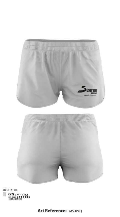 Womens Shorts, Schyro paving, , Teamtime, Team time, sublimation, custom sports apparel, team uniforms, spirit wear, spiritwear, sports uniforms, custom shirts, team store, custom team store, fundraiser sports, apparel fundraiser