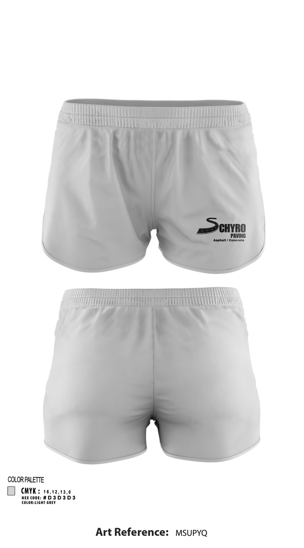 Womens Shorts, Schyro paving, , Teamtime, Team time, sublimation, custom sports apparel, team uniforms, spirit wear, spiritwear, sports uniforms, custom shirts, team store, custom team store, fundraiser sports, apparel fundraiser