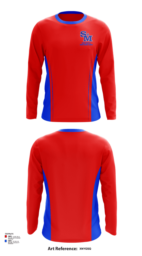 Long Sleeve Performance Shirt, Saint Mary'S High School Cheer, Cheer, Teamtime, Team time, sublimation, custom sports apparel, team uniforms, spirit wear, spiritwear, sports uniforms, custom shirts, team store, custom team store, fundraiser sports, apparel fundraiser