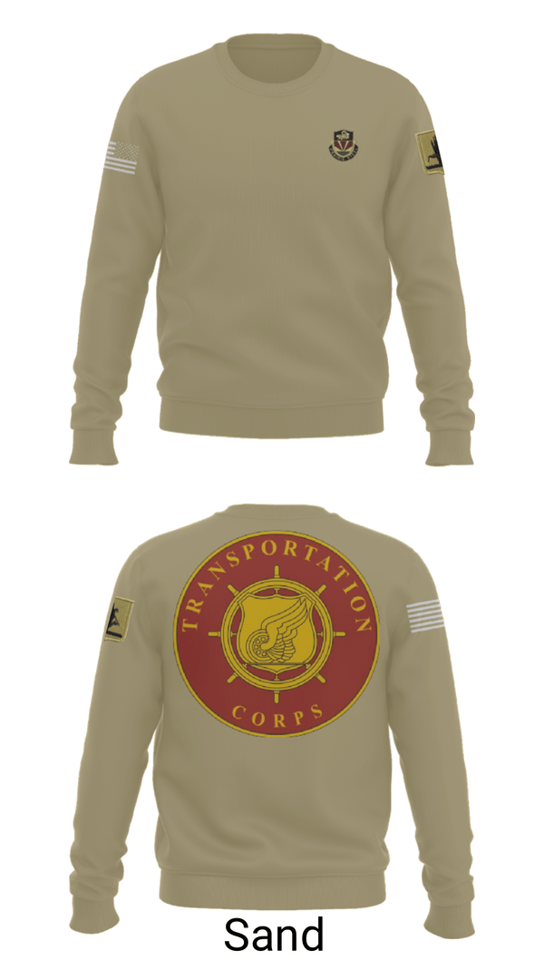 Crew Neck Sweatshirt, 189th Transportation Company, , Teamtime, Team time, sublimation, custom sports apparel, team uniforms, spirit wear, spiritwear, sports uniforms, custom shirts, team store, custom team store, fundraiser sports, apparel fundraiser