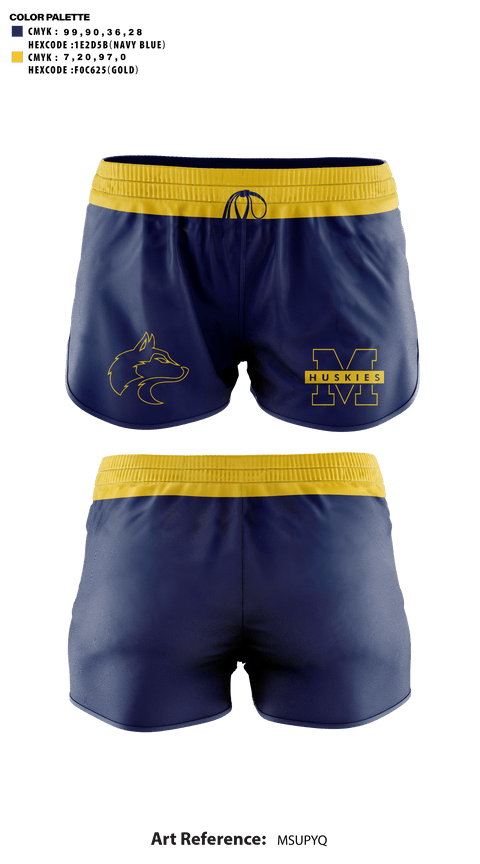 Womens Shorts, Marsing High School Cheer, Cheer, Teamtime, Team time, sublimation, custom sports apparel, team uniforms, spirit wear, spiritwear, sports uniforms, custom shirts, team store, custom team store, fundraiser sports, apparel fundraiser