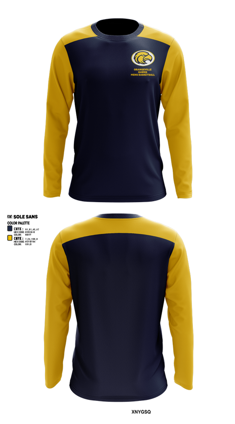 Long Sleeve Performance Shirt, Orangeville Hawks Basketball, Men's Basketball, Teamtime, Team time, sublimation, custom sports apparel, team uniforms, spirit wear, spiritwear, sports uniforms, custom shirts, team store, custom team store, fundraiser sports, apparel fundraiser
