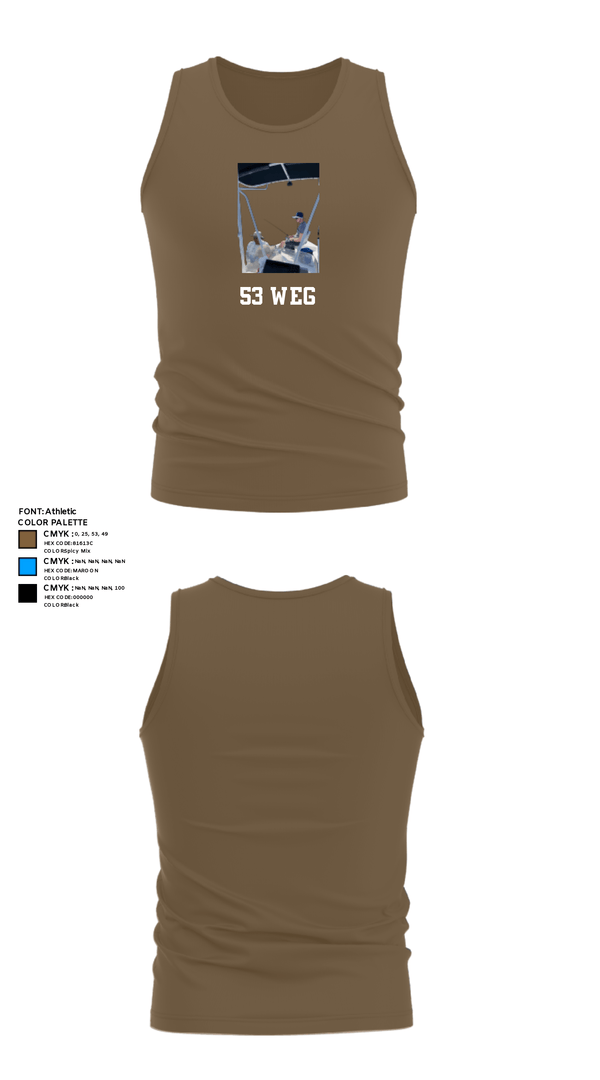 Tank Top, 53 weg, Air Force, Teamtime, Team time, sublimation, custom sports apparel, team uniforms, spirit wear, spiritwear, sports uniforms, custom shirts, team store, custom team store, fundraiser sports, apparel fundraiser