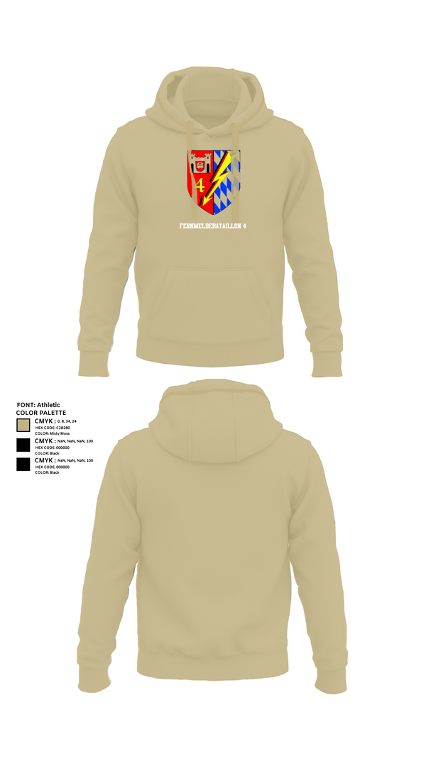 Hoodie, Fernmeldebataillon 4, Army, Teamtime, Team time, sublimation, custom sports apparel, team uniforms, spirit wear, spiritwear, sports uniforms, custom shirts, team store, custom team store, fundraiser sports, apparel fundraiser
