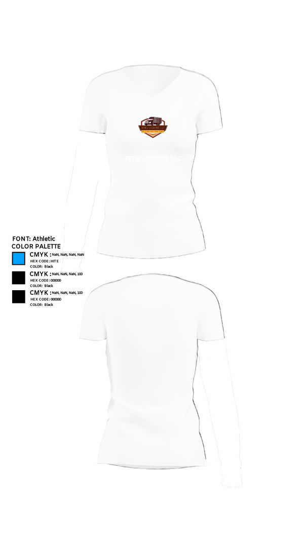 Womens Short Sleeve Vneck Shirt, Petra logistics llc, , Teamtime, Team time, sublimation, custom sports apparel, team uniforms, spirit wear, spiritwear, sports uniforms, custom shirts, team store, custom team store, fundraiser sports, apparel fundraiser