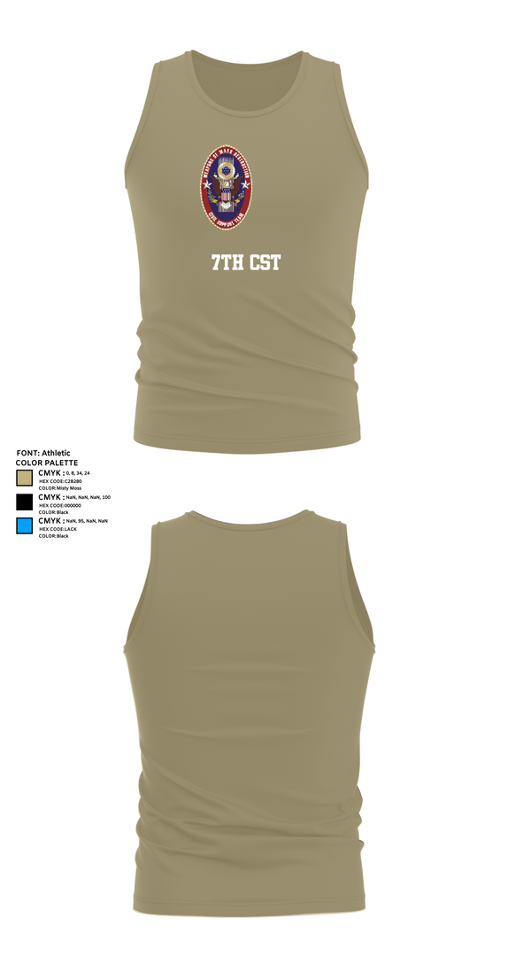Tank Top, 7th CST, Army, Teamtime, Team time, sublimation, custom sports apparel, team uniforms, spirit wear, spiritwear, sports uniforms, custom shirts, team store, custom team store, fundraiser sports, apparel fundraiser