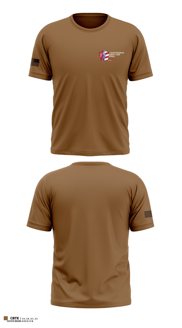 Old School Cotton Feel Shirt, Counterdrug Joint Task Force, Army, Teamtime, Team time, sublimation, custom sports apparel, team uniforms, spirit wear, spiritwear, sports uniforms, custom shirts, team store, custom team store, fundraiser sports, apparel fundraiser