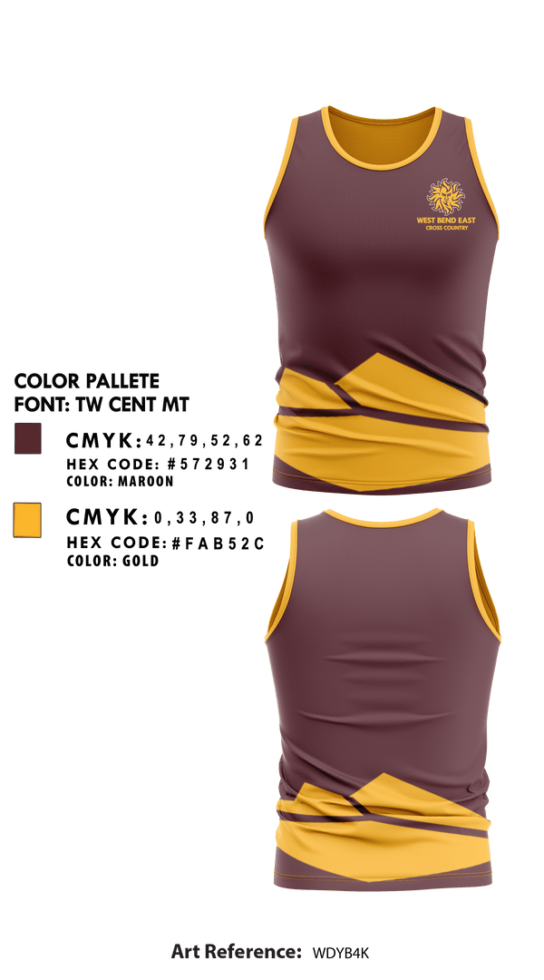 Tank Top, West Bend East High School Cross Country, Cross Country, Teamtime, Team time, sublimation, custom sports apparel, team uniforms, spirit wear, spiritwear, sports uniforms, custom shirts, team store, custom team store, fundraiser sports, apparel fundraiser