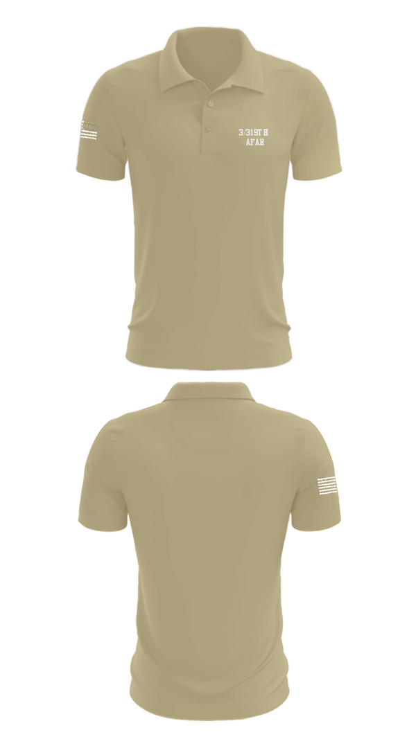 Short Sleeve Performance Polo, 3/319th AFAR, Army, Teamtime, Team time, sublimation, custom sports apparel, team uniforms, spirit wear, spiritwear, sports uniforms, custom shirts, team store, custom team store, fundraiser sports, apparel fundraiser