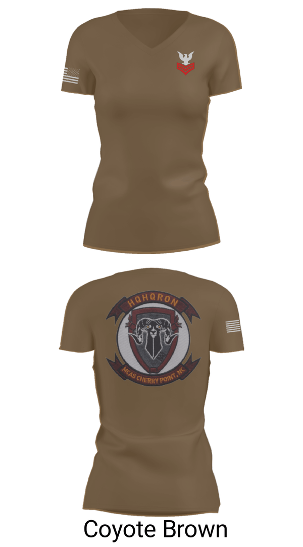 Women's Short Sleeve Vneck Shirt, MCAS CHERRY POINT. H&HS, Navy, Teamtime, Team time, sublimation, custom sports apparel, team uniforms, spirit wear, spiritwear, sports uniforms, custom shirts, team store, custom team store, fundraiser sports, apparel fundraiser