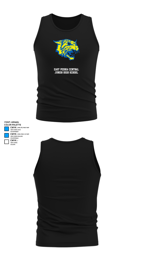Tank Top, East Peoria Central Junior High School, Spirit Store, Teamtime, Team time, sublimation, custom sports apparel, team uniforms, spirit wear, spiritwear, sports uniforms, custom shirts, team store, custom team store, fundraiser sports, apparel fundraiser