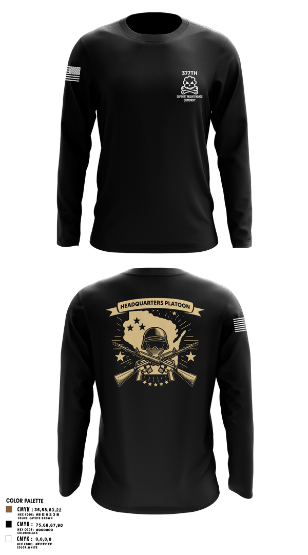 Long Sleeve Performance Shirt, 377th SMC, Army, Teamtime, Team time, sublimation, custom sports apparel, team uniforms, spirit wear, spiritwear, sports uniforms, custom shirts, team store, custom team store, fundraiser sports, apparel fundraiser