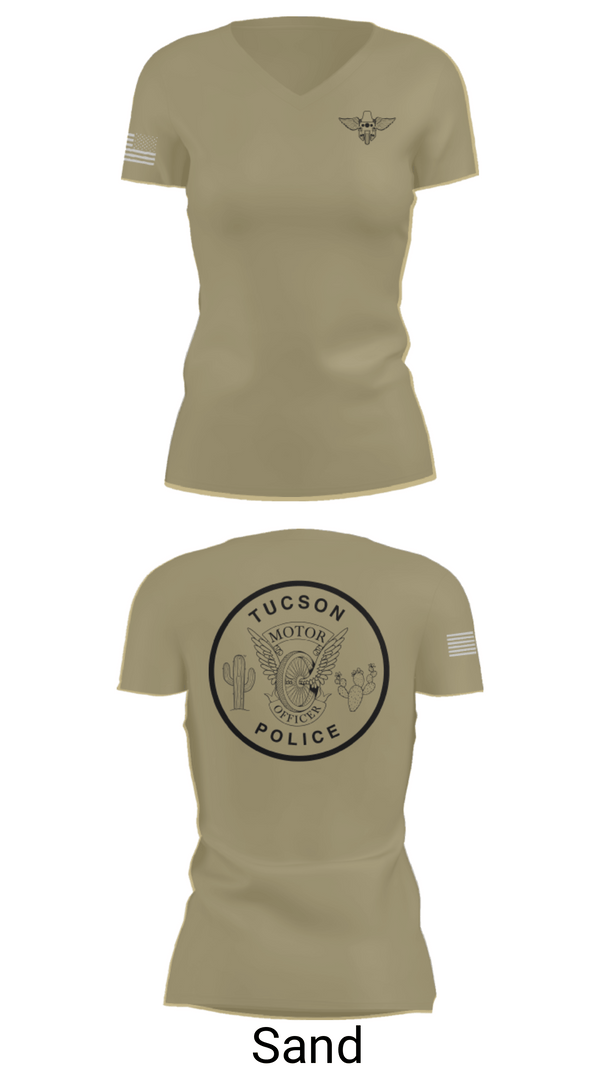 Women's Short Sleeve Vneck Shirt, TPD MOTOR UNIT, Police, Teamtime, Team time, sublimation, custom sports apparel, team uniforms, spirit wear, spiritwear, sports uniforms, custom shirts, team store, custom team store, fundraiser sports, apparel fundraiser