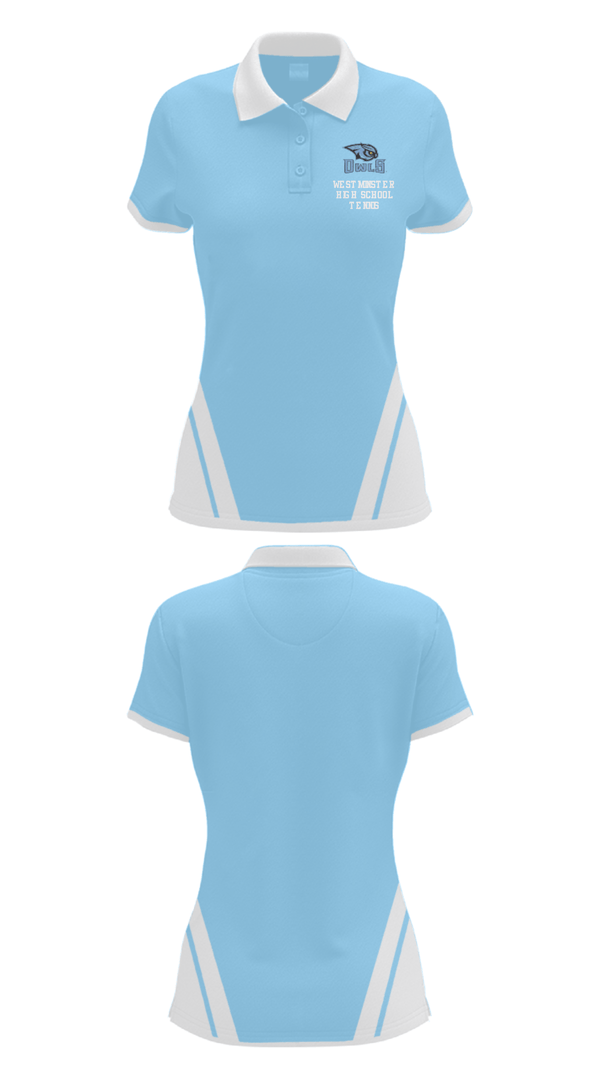 Women's Short Sleeve Performance Polo, Westminster High School Tennis, Tennis, Teamtime, Team time, sublimation, custom sports apparel, team uniforms, spirit wear, spiritwear, sports uniforms, custom shirts, team store, custom team store, fundraiser sports, apparel fundraiser