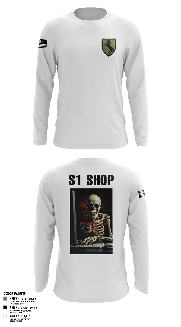 Long Sleeve Performance Shirt, 1/11 acr, Army, Teamtime, Team time, sublimation, custom sports apparel, team uniforms, spirit wear, spiritwear, sports uniforms, custom shirts, team store, custom team store, fundraiser sports, apparel fundraiser