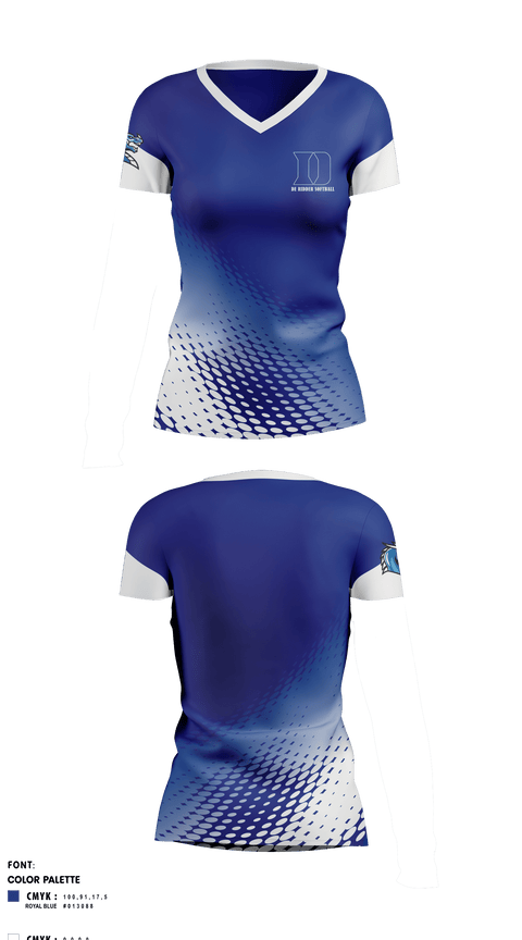 Womens Short Sleeve Vneck Shirt, De Ridder High School Softball, Softball, Teamtime, Team time, sublimation, custom sports apparel, team uniforms, spirit wear, spiritwear, sports uniforms, custom shirts, team store, custom team store, fundraiser sports, apparel fundraiser