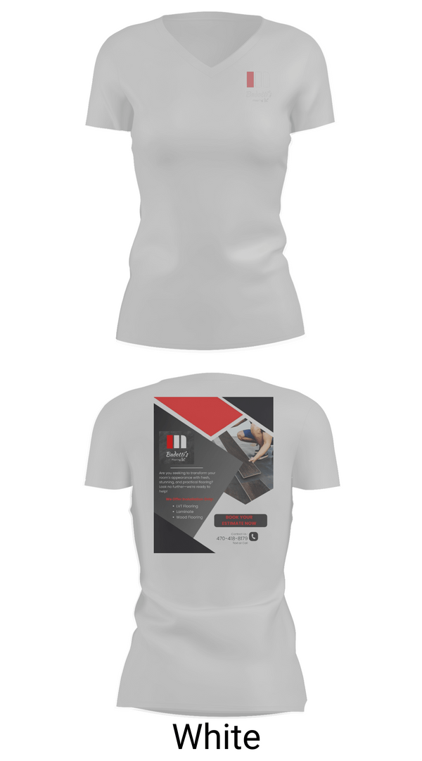 Womens Short Sleeve Vneck Shirt, Badotti Flooring, , Teamtime, Team time, sublimation, custom sports apparel, team uniforms, spirit wear, spiritwear, sports uniforms, custom shirts, team store, custom team store, fundraiser sports, apparel fundraiser