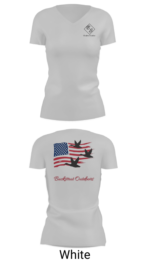 Women's Short Sleeve Vneck Shirt, Buckstrut OutdoorsBuckstrut Outdoors, , Teamtime, Team time, sublimation, custom sports apparel, team uniforms, spirit wear, spiritwear, sports uniforms, custom shirts, team store, custom team store, fundraiser sports, apparel fundraiser
