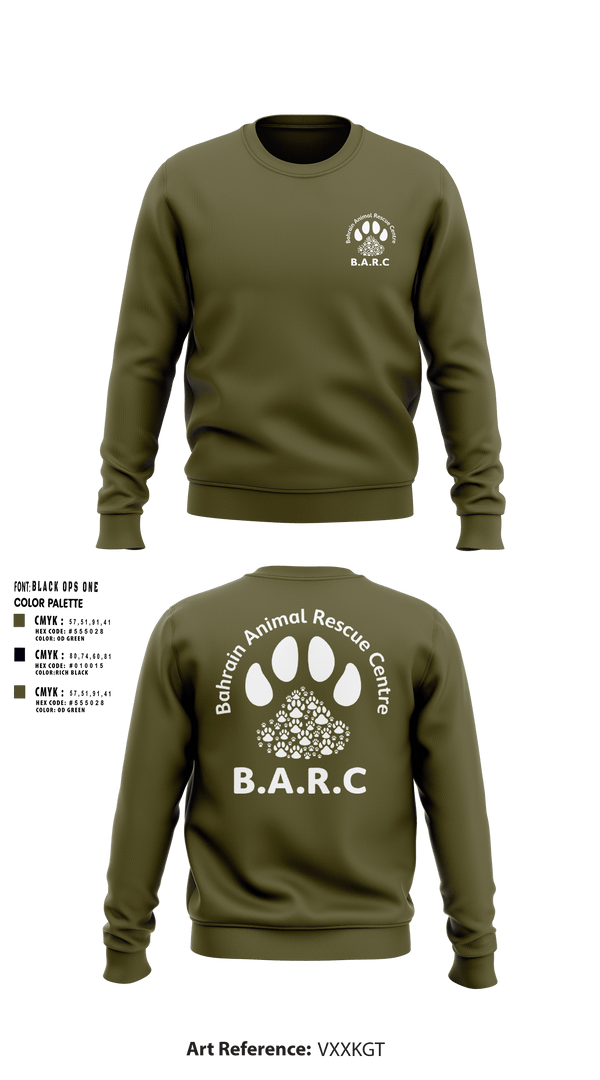 Crew Neck Sweatshirt, Bahrain Animal Rescue Center, , Teamtime, Team time, sublimation, custom sports apparel, team uniforms, spirit wear, spiritwear, sports uniforms, custom shirts, team store, custom team store, fundraiser sports, apparel fundraiser