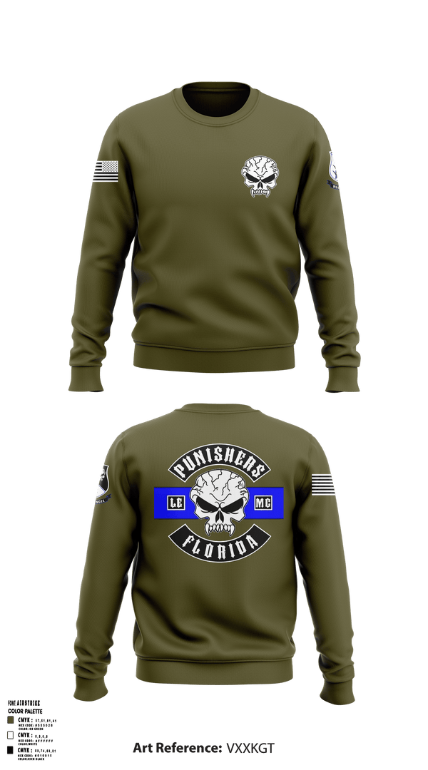Crew Neck Sweatshirt, Punishers LEMC, , Teamtime, Team time, sublimation, custom sports apparel, team uniforms, spirit wear, spiritwear, sports uniforms, custom shirts, team store, custom team store, fundraiser sports, apparel fundraiser