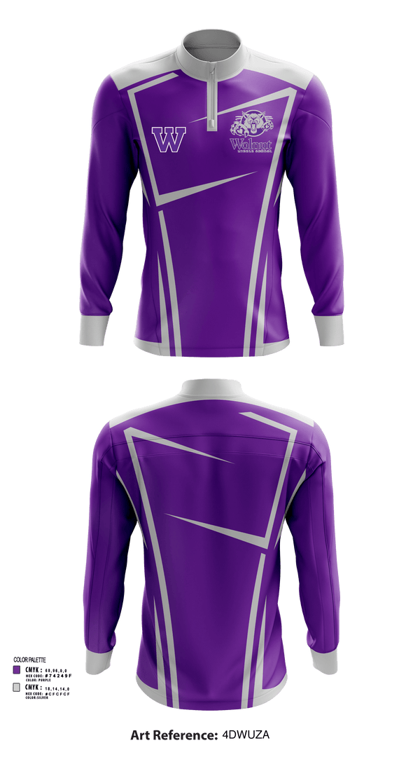Quarter Zip Jacket, Walnut Middle School, Spirit Store, Teamtime, Team time, sublimation, custom sports apparel, team uniforms, spirit wear, spiritwear, sports uniforms, custom shirts, team store, custom team store, fundraiser sports, apparel fundraiser
