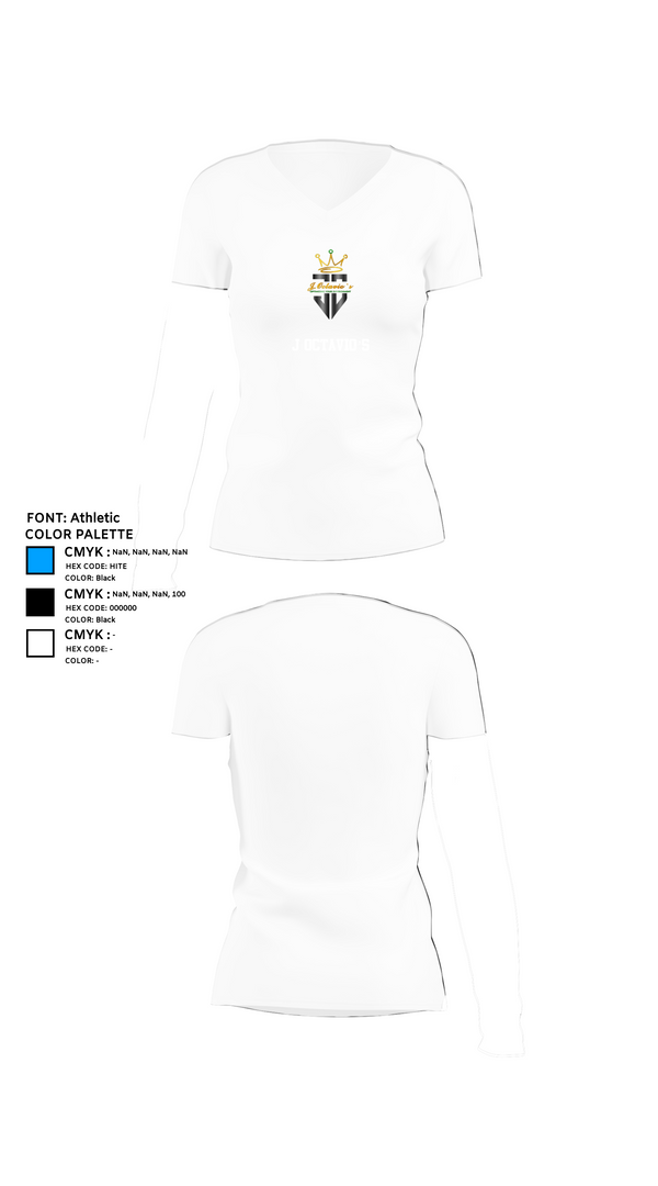 Womens Short Sleeve Vneck Shirt, J Octavio’s, , Teamtime, Team time, sublimation, custom sports apparel, team uniforms, spirit wear, spiritwear, sports uniforms, custom shirts, team store, custom team store, fundraiser sports, apparel fundraiser