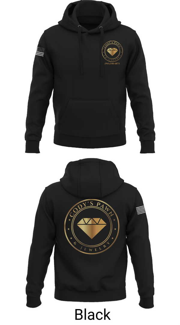 Hoodie, Cody’s Pawn & Jewelry, , Teamtime, Team time, sublimation, custom sports apparel, team uniforms, spirit wear, spiritwear, sports uniforms, custom shirts, team store, custom team store, fundraiser sports, apparel fundraiser
